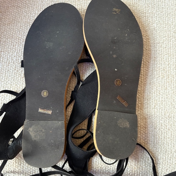 Free People Farylrobin Vegan Maddox Sandal Black 8 - Picture 12 of 12